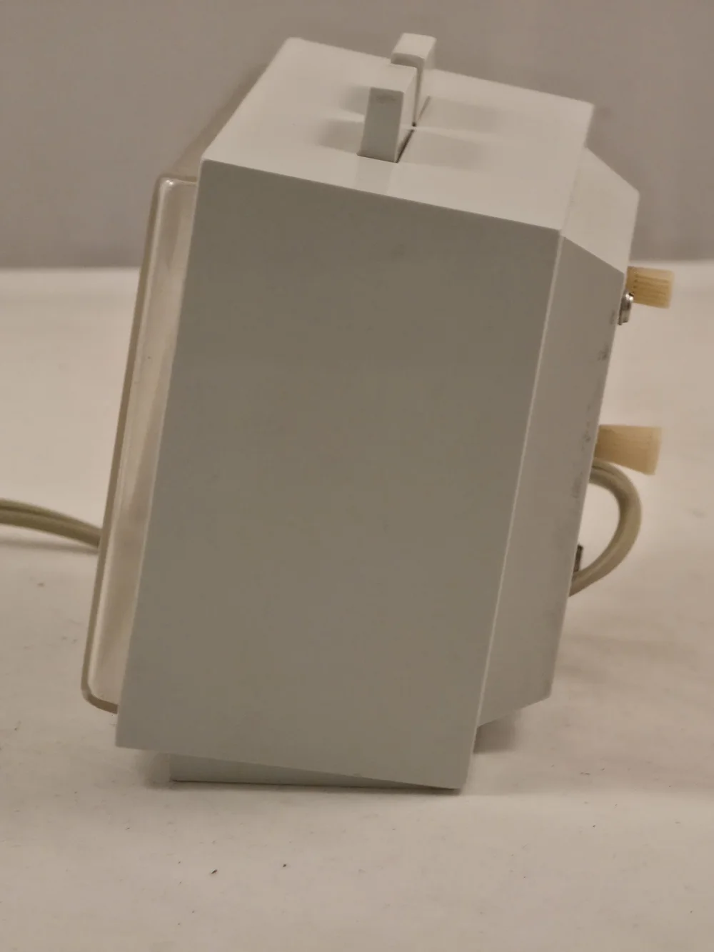 Vintage Westclox Dialite Drowse White Electric Alarm Clock MCM